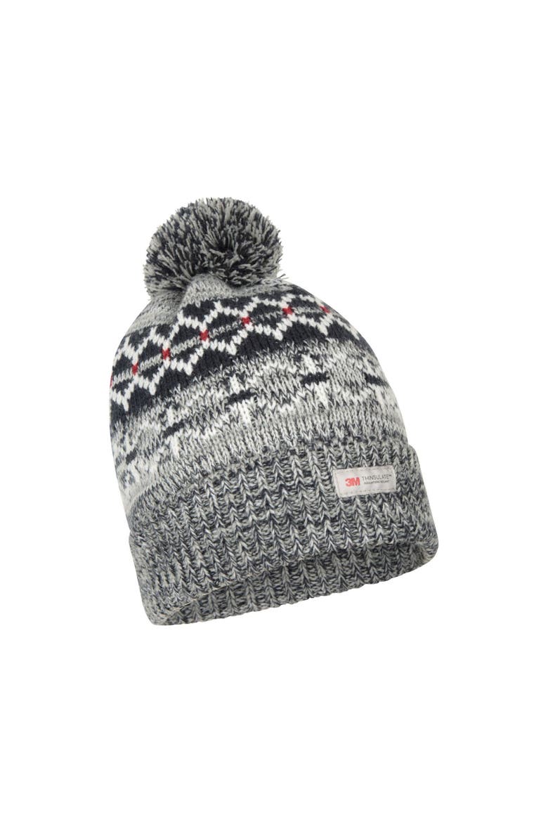Fair Isle Thinsulate Beanie, Alternate, color, Navy