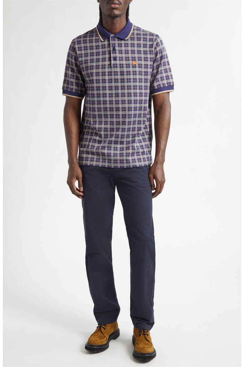 Pelham Tipped Check Polo, Alternate, color, PILOT BLUE CHECK