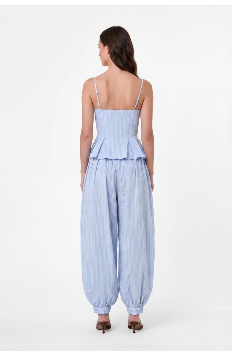 NICHOLAS Staci Top, Alternate, color, Blue Multi Stripe