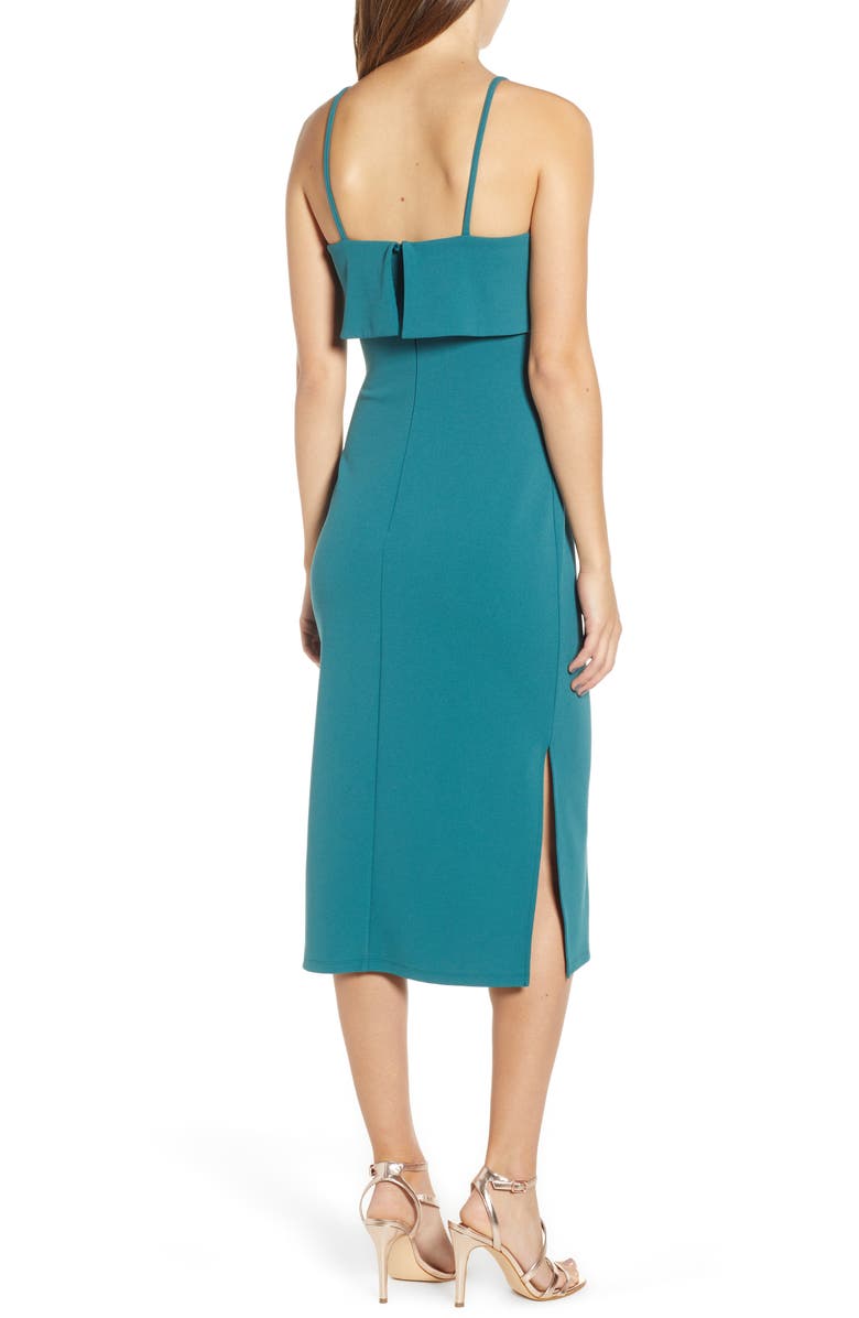 Leith Sleeveless Midi Dress, Alternate, color, 
