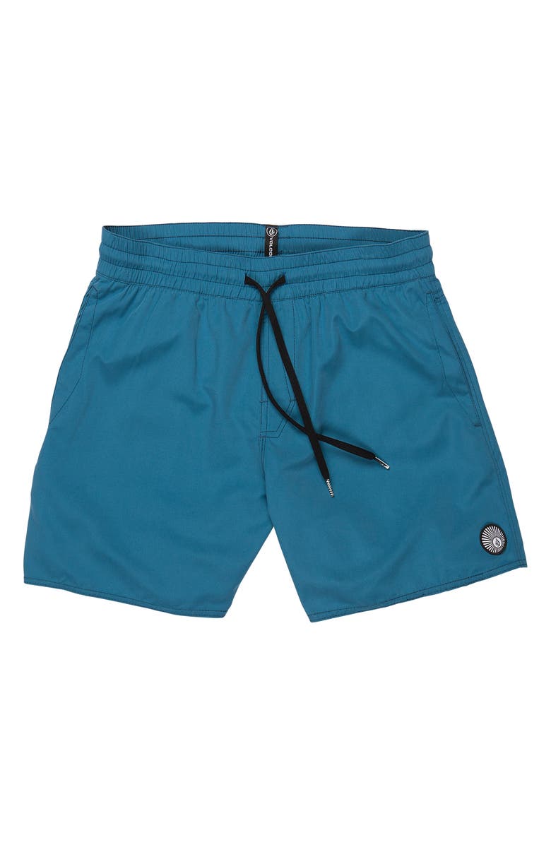 Volcom Kids' Lido Solid Swim Trunks, Main, color, 