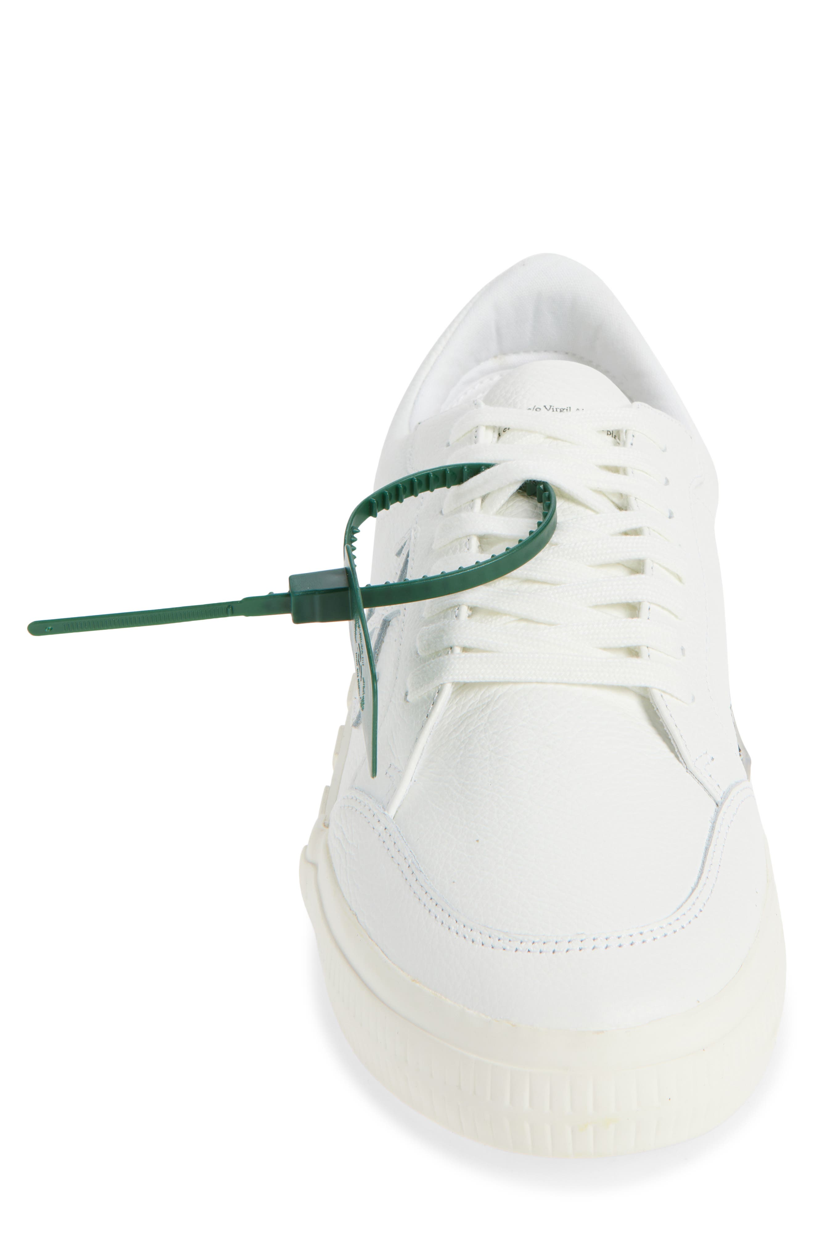 Off-White Low Vulcanized Calf Leather Sneaker, Alternate, color, 