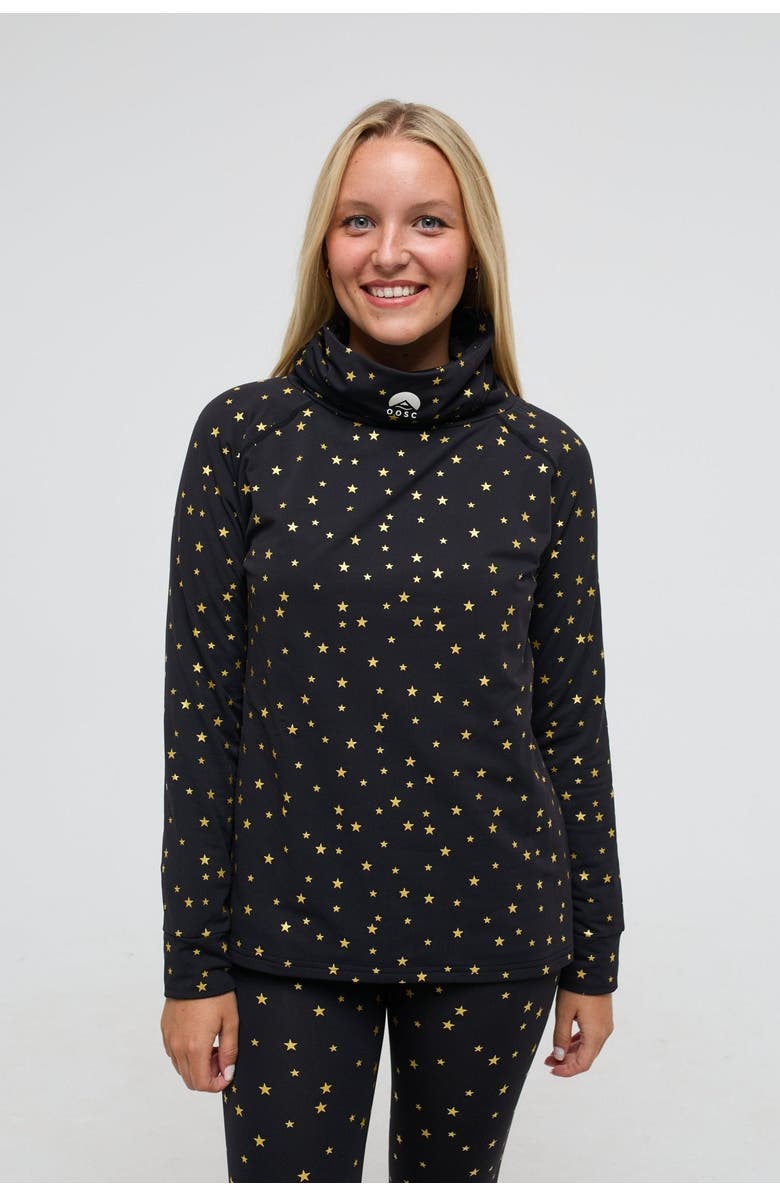 OOSC High Neck Baselayer Top - Shining Star Women's, Alternate, color, Black