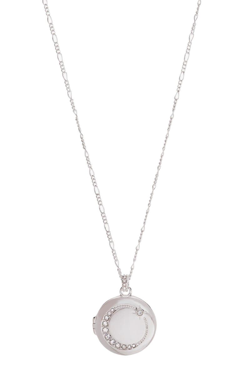 Alex and Ani Mother Locket Necklace, Main, color, Silver