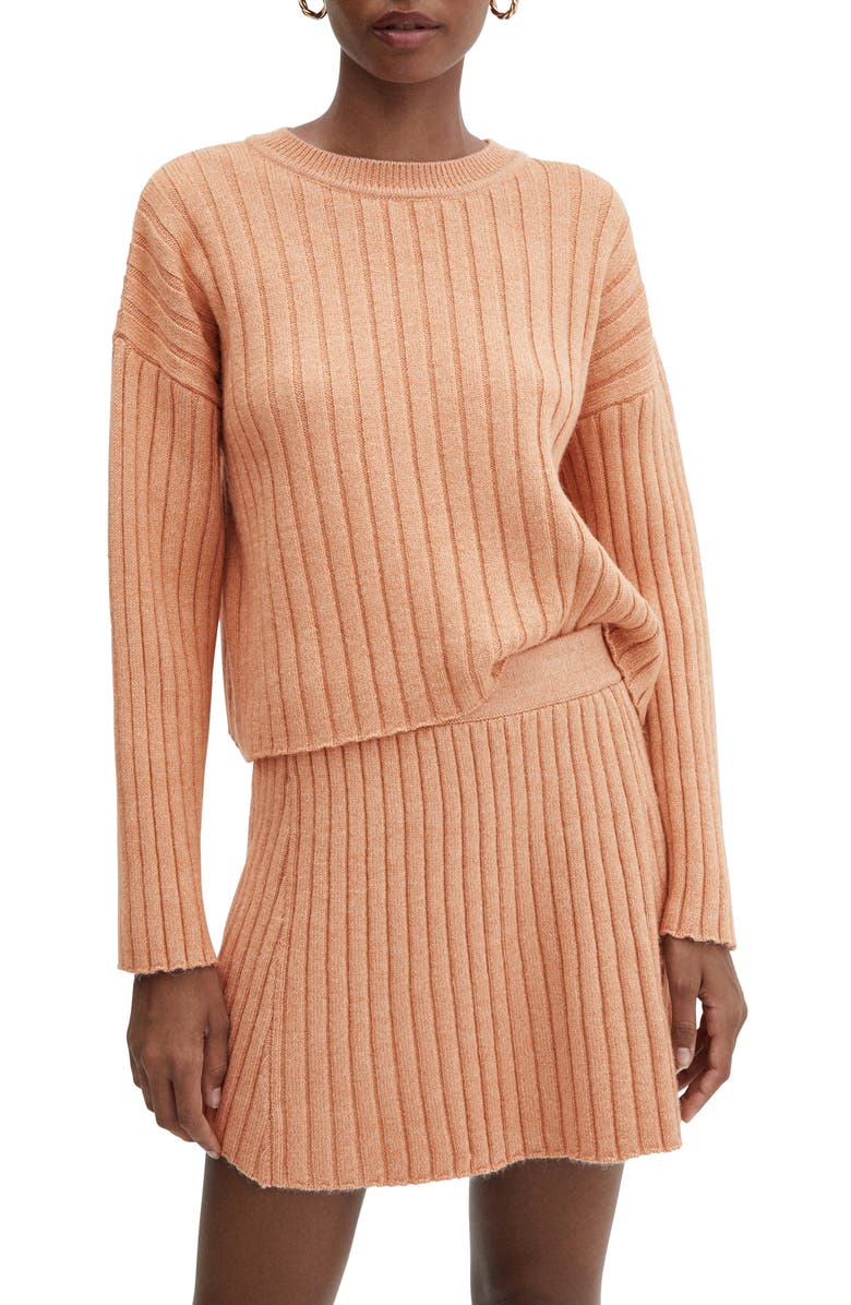 MANGO Oversize Rib Sweater, Main, color, 