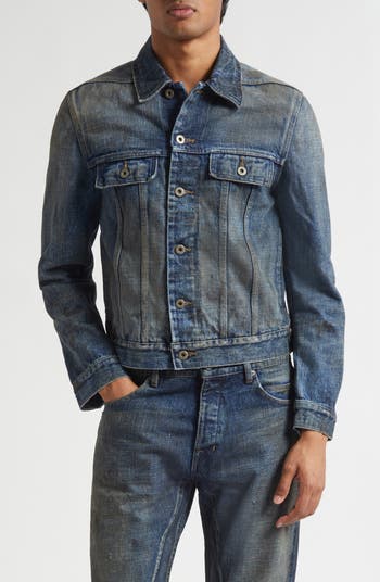 ジャケット・アウター Rick Owens DRKSHDW Denim Jacket Rick Owens DRKSHDW Trucker Jacket 13oz Denim Washed Indigo