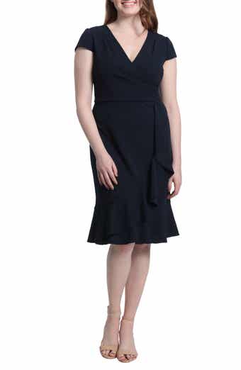 Ruffle Faux Wrap Dress
