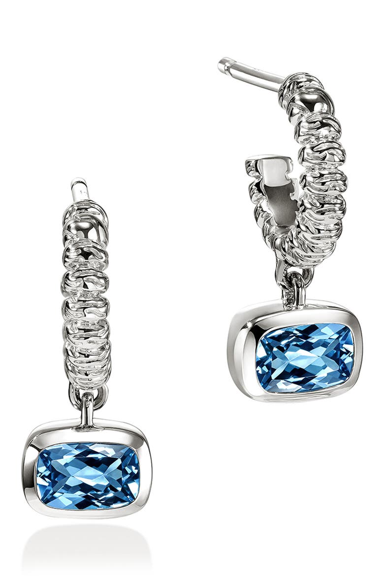 Heishi London Blue Topaz Drop Earrings, Main, color, LONDON BLUE TOPAZ