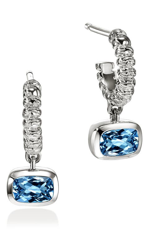 Heishi London Blue Topaz Drop Earrings