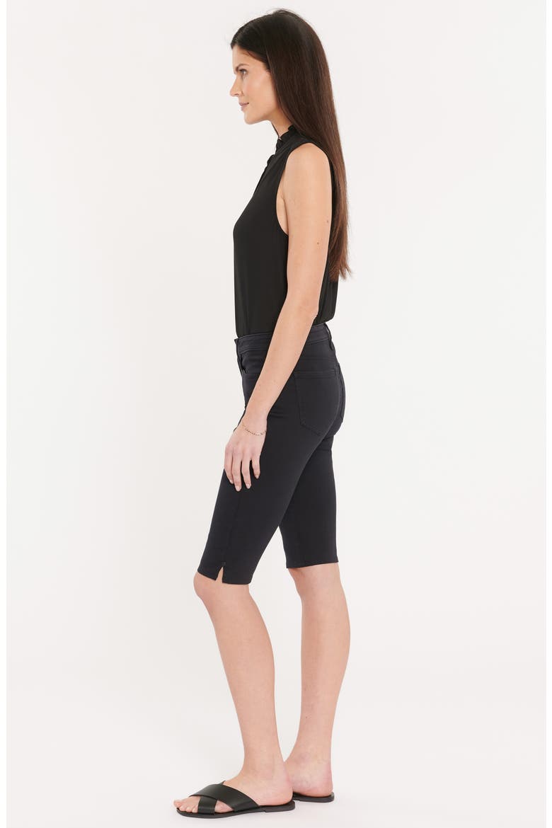 Denim Bermuda Shorts, Alternate, color, BLACK