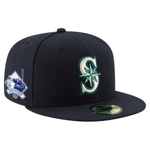 Men's New Era Ichiro Suzuki Navy Seattle Mariners Number Retirement 59FIFTY Fitted Hat