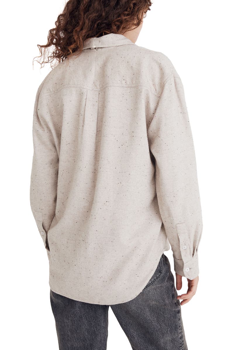 Madewell Donegal Flannel Kentwood Oversize Shirt Jacket, Alternate, color,