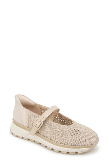 Reaction Kenneth Cole Kuerq Ez Mary Jane Sneaker In Smoke Grey Knit