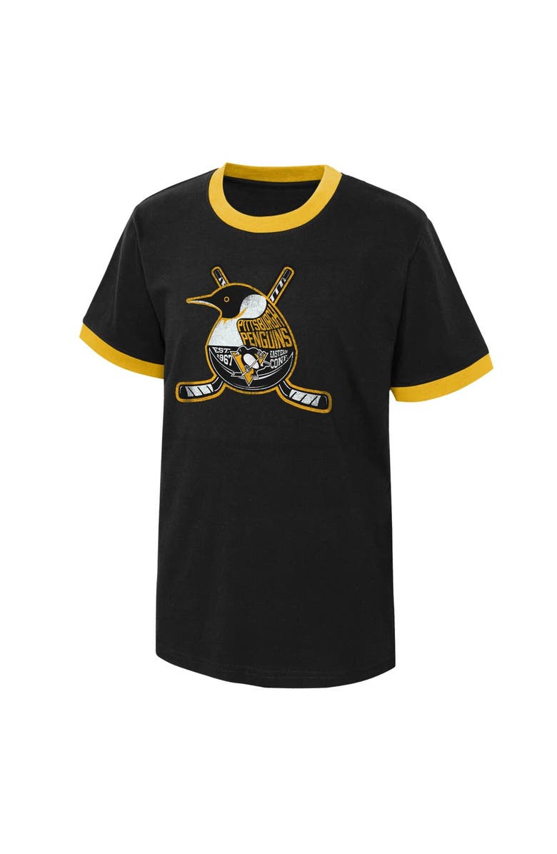 Outerstuff Youth Black Pittsburgh Penguins Ice City T-Shirt, Alternate, color, 