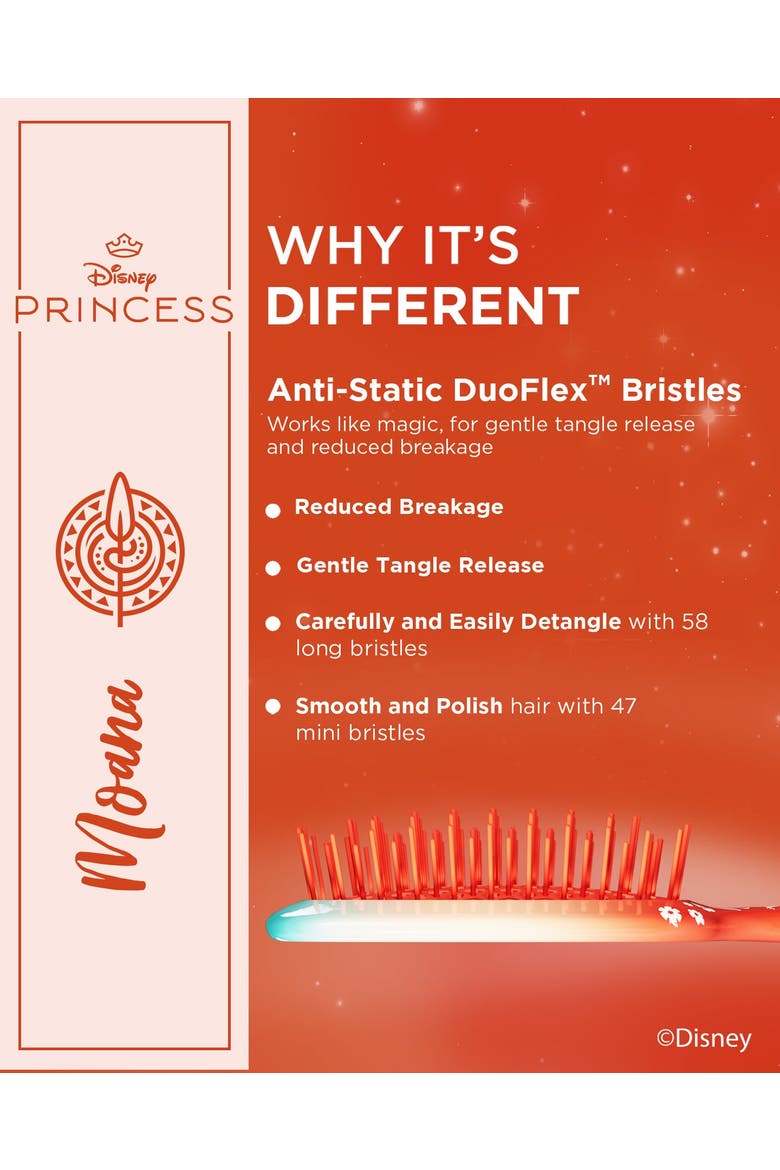 Unbrush Detangling Brush Disney Princess Collection, Alternate, color, Orange