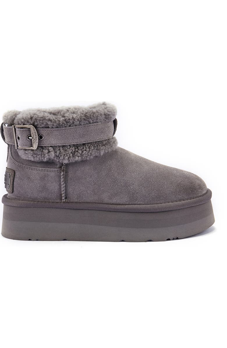 Australia Luxe Collective Eden Genuine Shearling Platform Bootie, Alternate, color, Gray