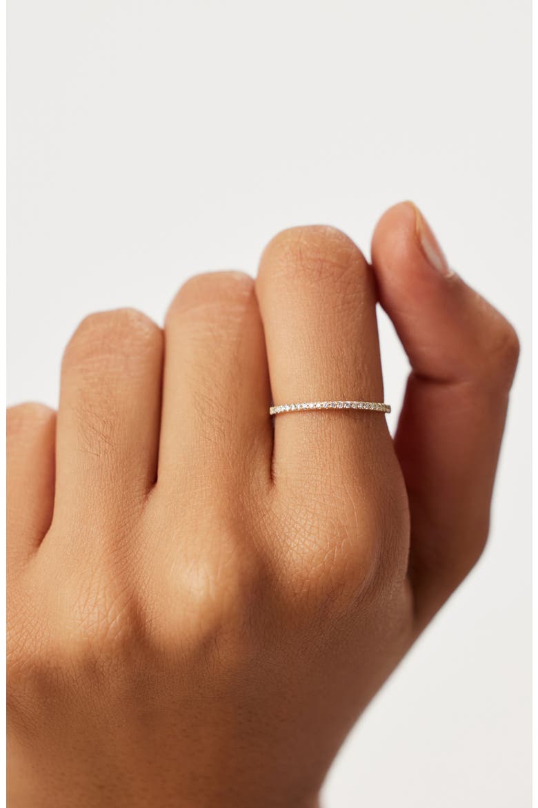 Gold Band Ring - Gold Diamond Eternity Ring, Alternate, color, Gold