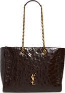 Saint Laurent East/West Niki Leather Shopper