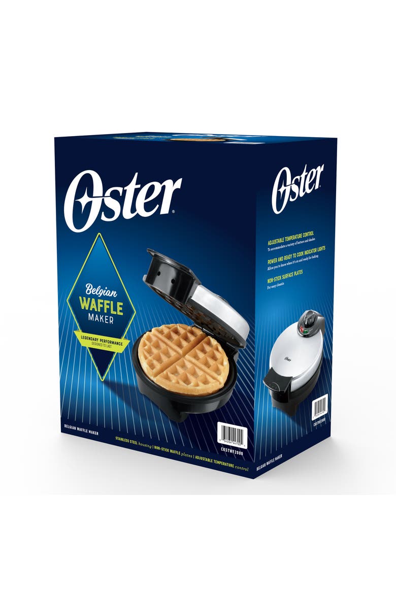 Stainless Steel Belgian Waffle Maker with Adjustable Temperature Control, Alternate, color, Silver