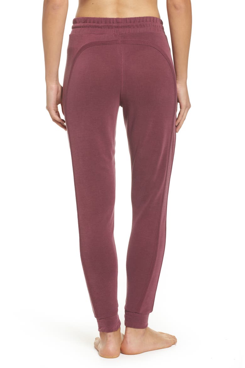 Free People FP Movement Back Into It Joggers, Alternate, color, WINE