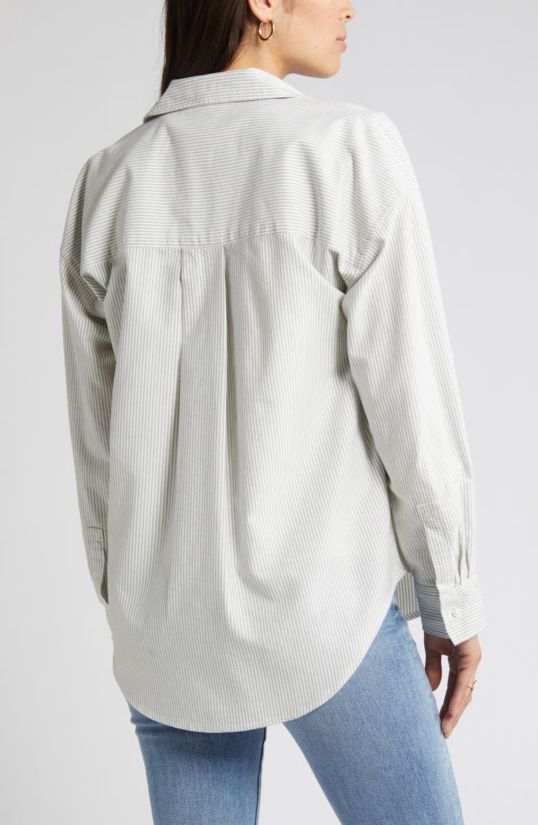 beachlunchlounge Stripe Oversize Shirt, Alternate, color, 