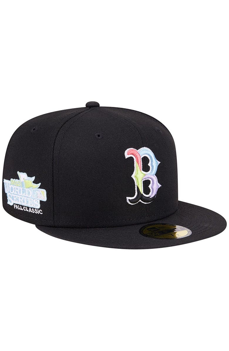 New Era Men's New Era Black Boston Red Sox Multi-Color Pack 59FIFTY Fitted Hat, Main, color, 