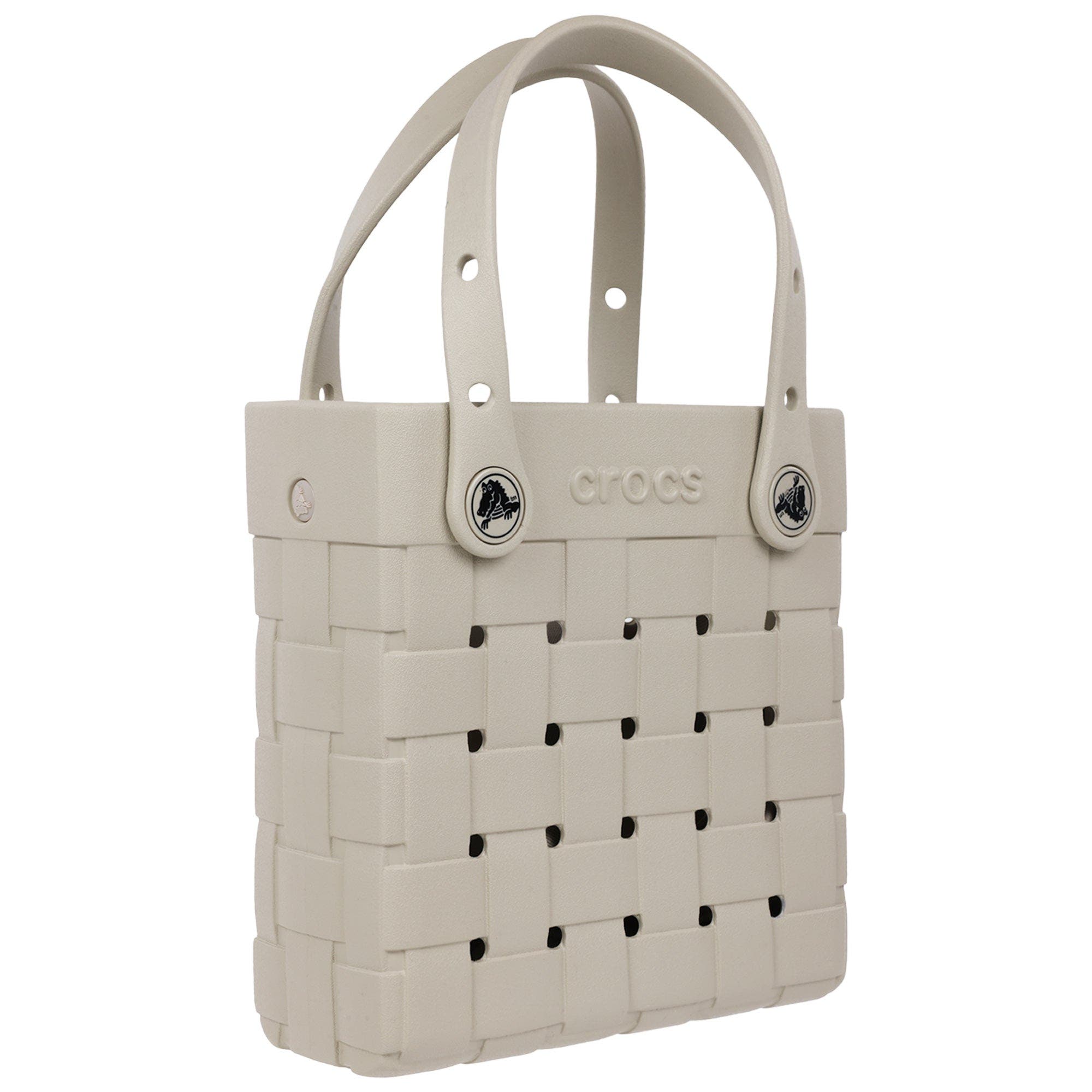 Small Woven Style Crossbody Tote with Top Handles and removeable crossbody strap, Alternate, color, NEW METEOR