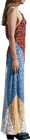 Floral Patchwork Maxi Dress