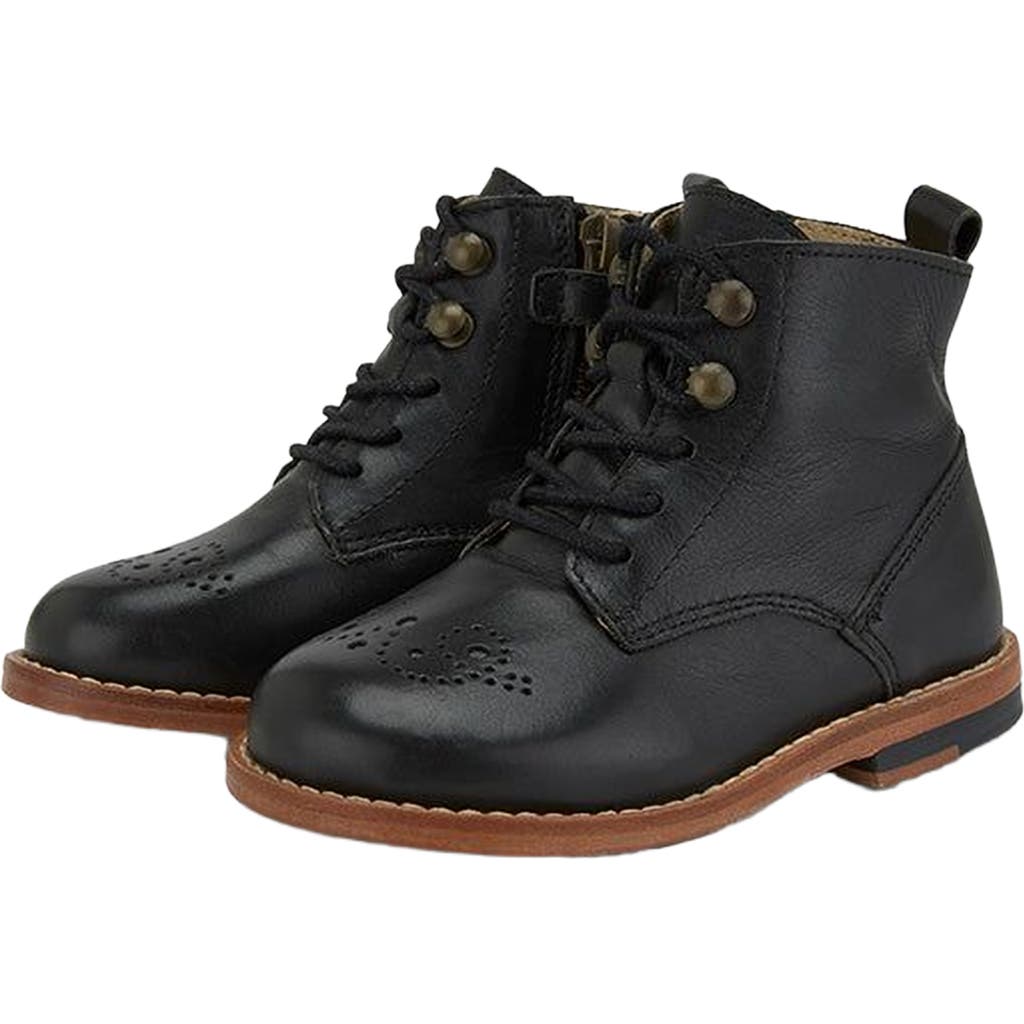 Young Soles Buster Kids Brogue Boot In Black
