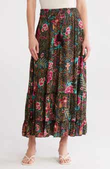 T Tahari Print Skirt