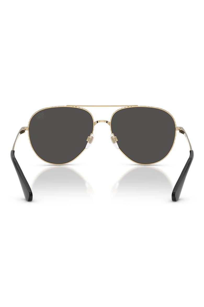 59mm Pilot Sunglasses, Alternate, color, LIGHT GOLD / DARK GREY