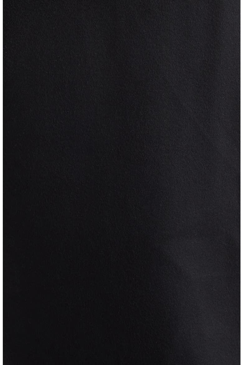 Double Breasted Wool Cocoon Coat, Alternate, color, BLACK