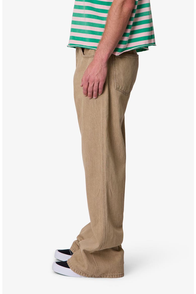 Washed Kick Flare Jeans, Alternate, color, KHAKI