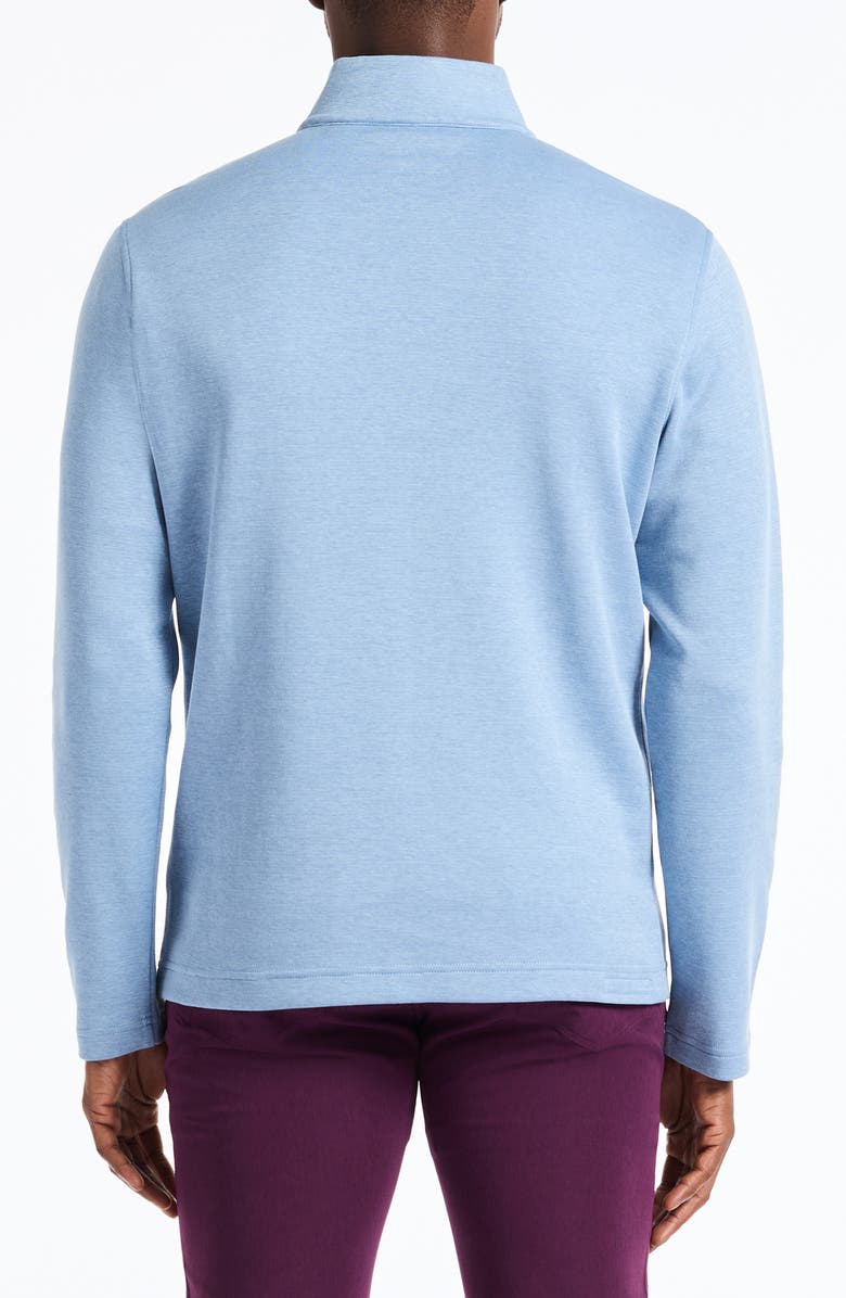 Robert Graham Troland Quarter Zip Top, Alternate, color, Chambray Blue