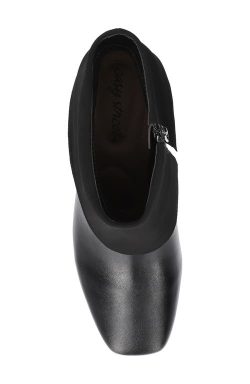 Easy Street Sutton Foldover Cuff Platform Bootie In Black