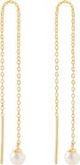 Ana Luisa Pearl Threader Earrings - Abrielle