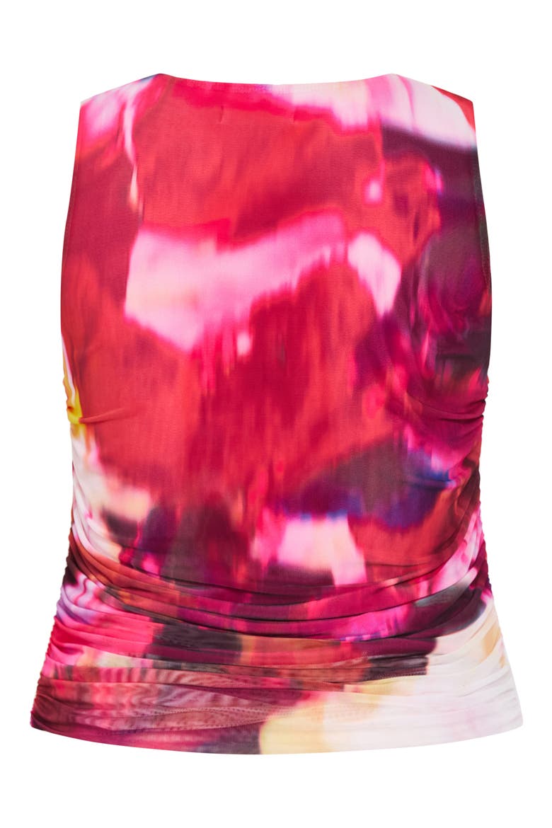 Livia Print Sleeveless Top, Alternate, color, COLOUR BURST