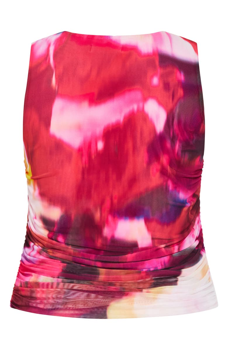 City Chic Livia Print Sleeveless Top, Alternate, color, 