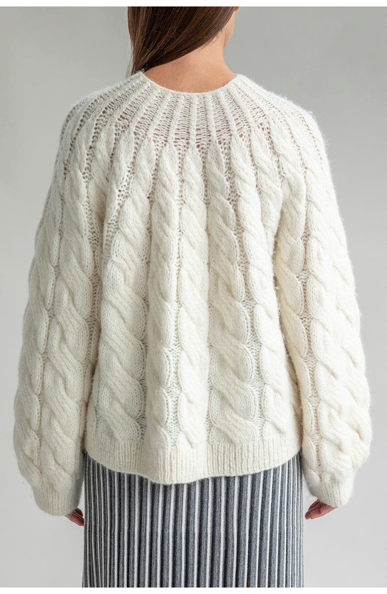 SSKEIN Tomo Mix Cable Handknit, Alternate, color, Ivory