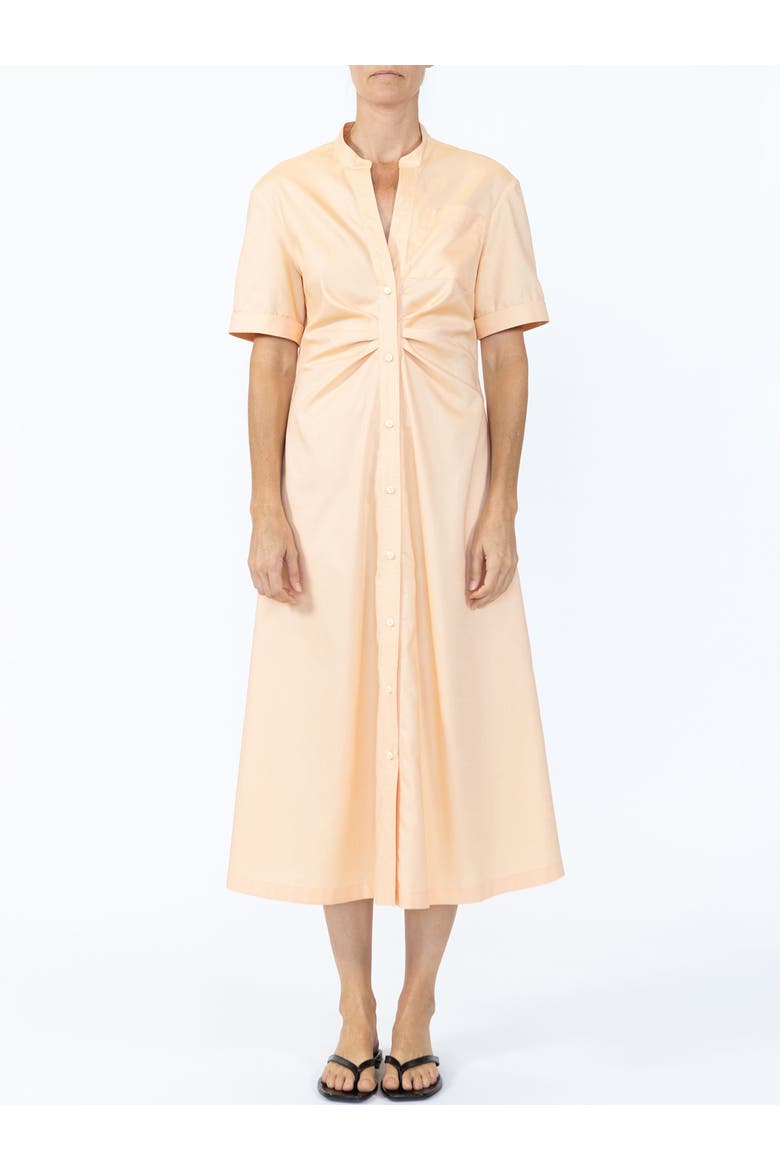 Noor Short sleeve shirtdress Oxford, Alternate, color, Pale Orange
