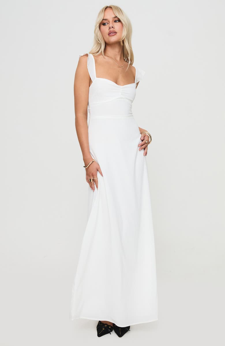 Princess Polly Landon Lace-Up Back Maxi Dress, Alternate, color, 