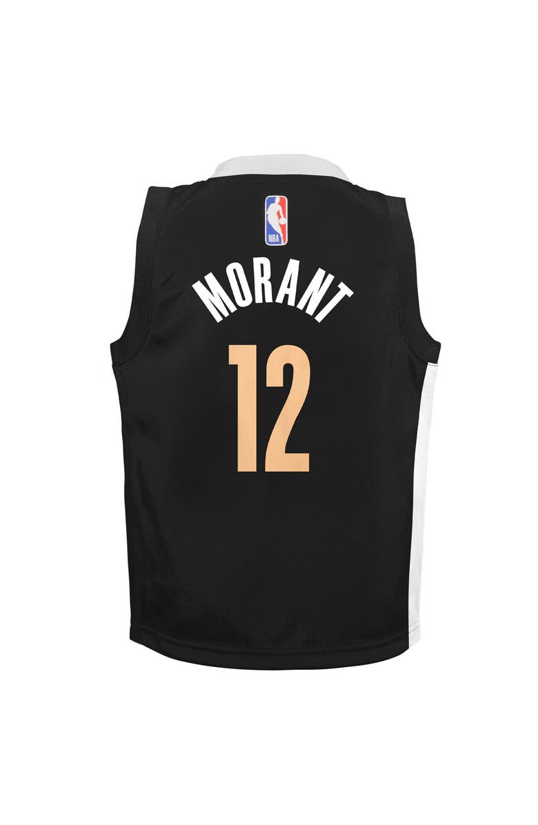 Nike Preschool  Nike Ja Morant Black Memphis Grizzlies Swingman Replica Jersey - City Edition, Alternate, color, 