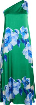 SUGARLIPS Glena Floral One Shoulder Maxi Dress