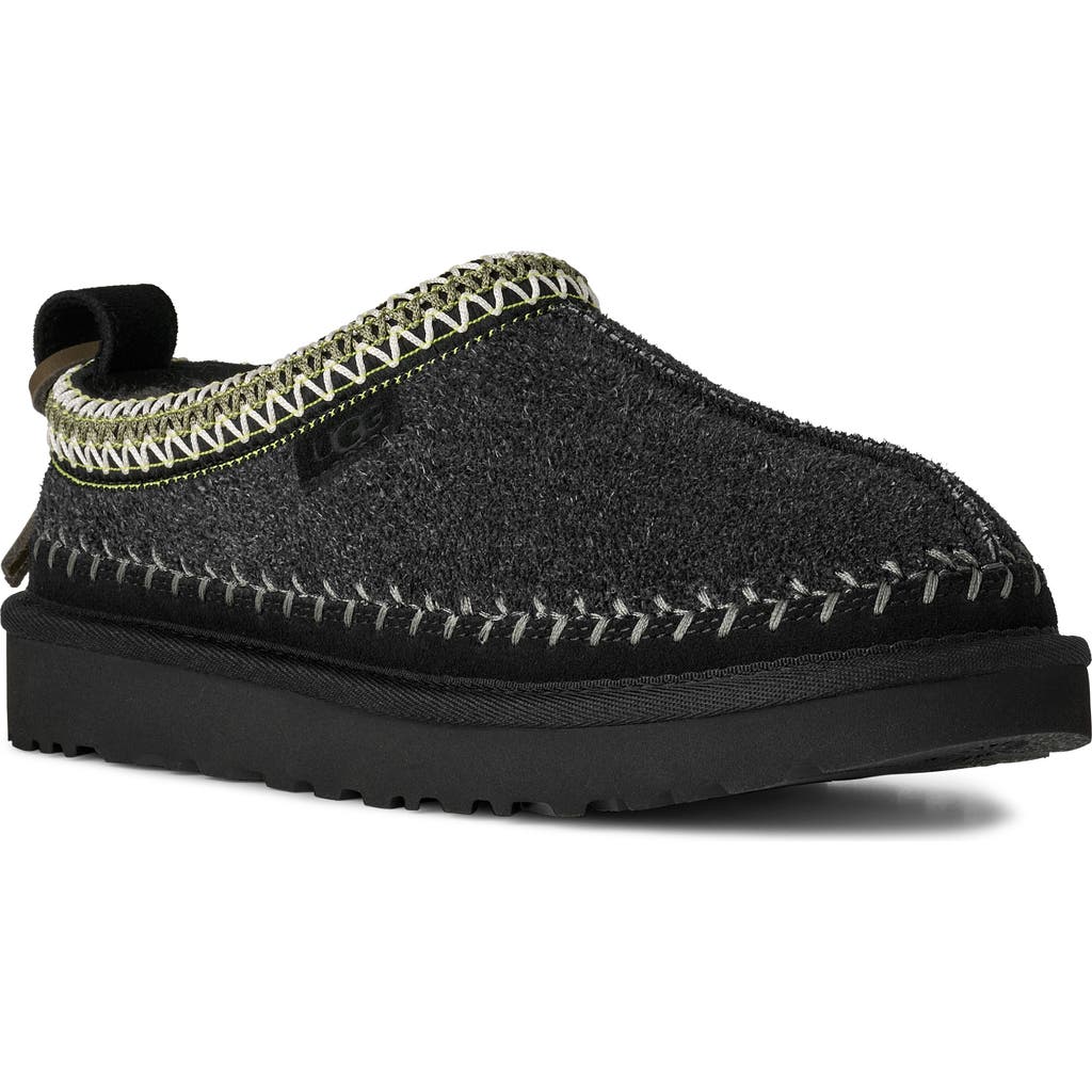 Ugg ® Tasman Biarritz Genuine Shearling Lined Slipper In Black