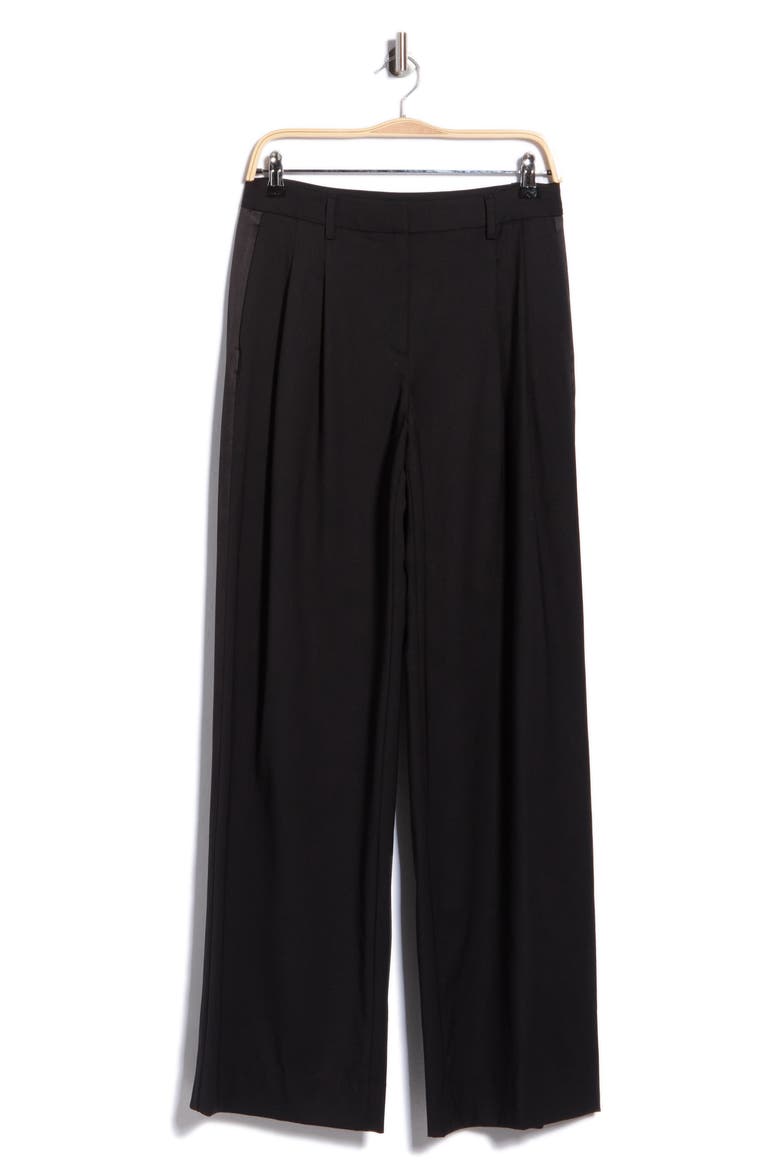 Sulli Stretch Wool Pants, Main, color, BLACK