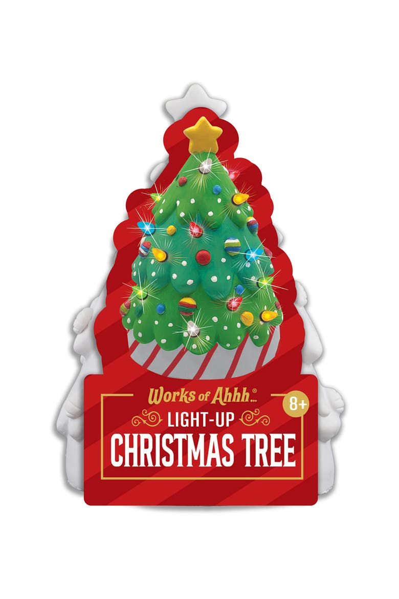Christmas Tree Light-Up Plaster Kit, Main, color, Multicolor