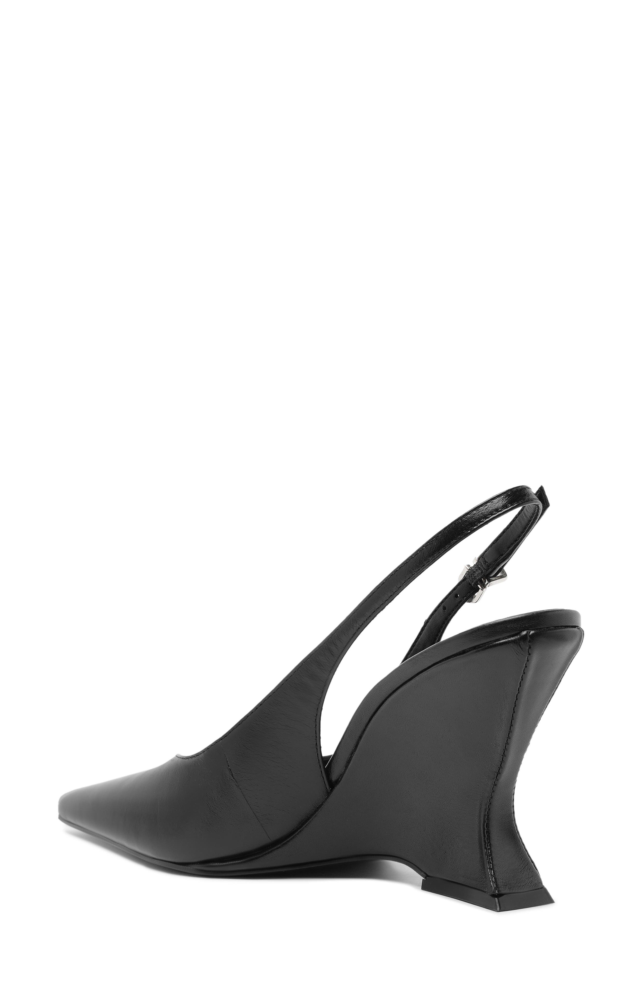 Schutz Siena Slingback Wedge Pump, Alternate, color, Black