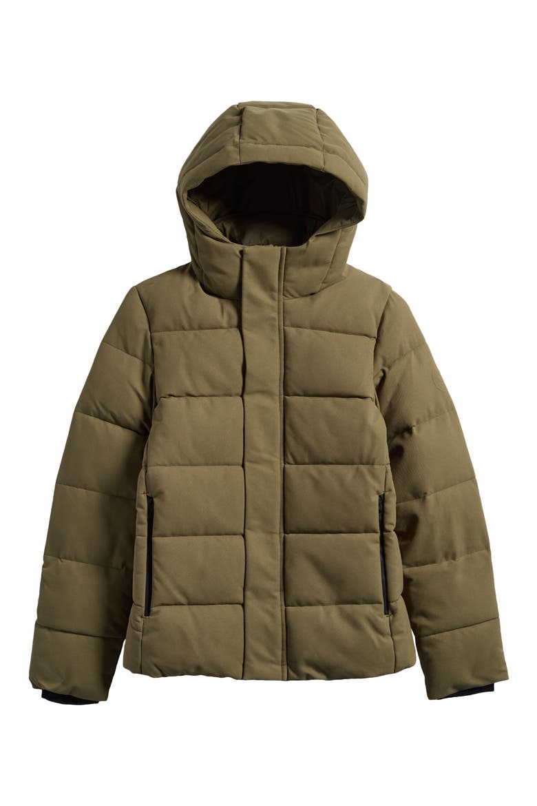 Kids' Radley Hooded Quilted Jacket, Main, color, HUSK GREEN