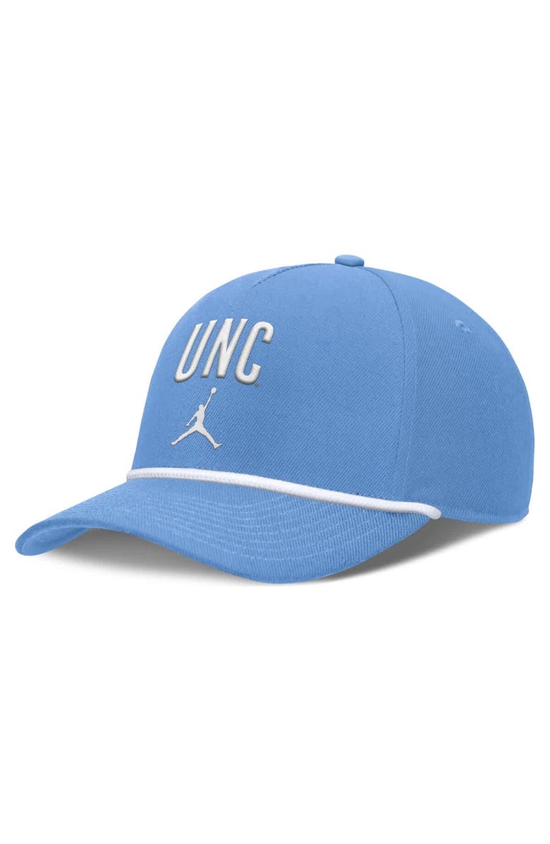 Jordan Brand Men's Jordan Brand Carolina Blue North Carolina Tar Heels Rise Campus Adjustable Hat, Main, color, Light Blue