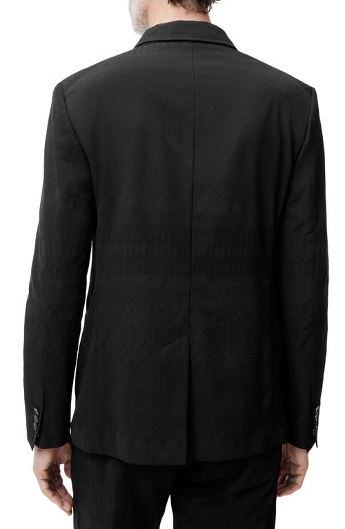 John Varvatos Gerry Textured Slim Fit Jacket In Black